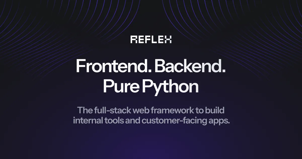 Reflex 界面截图