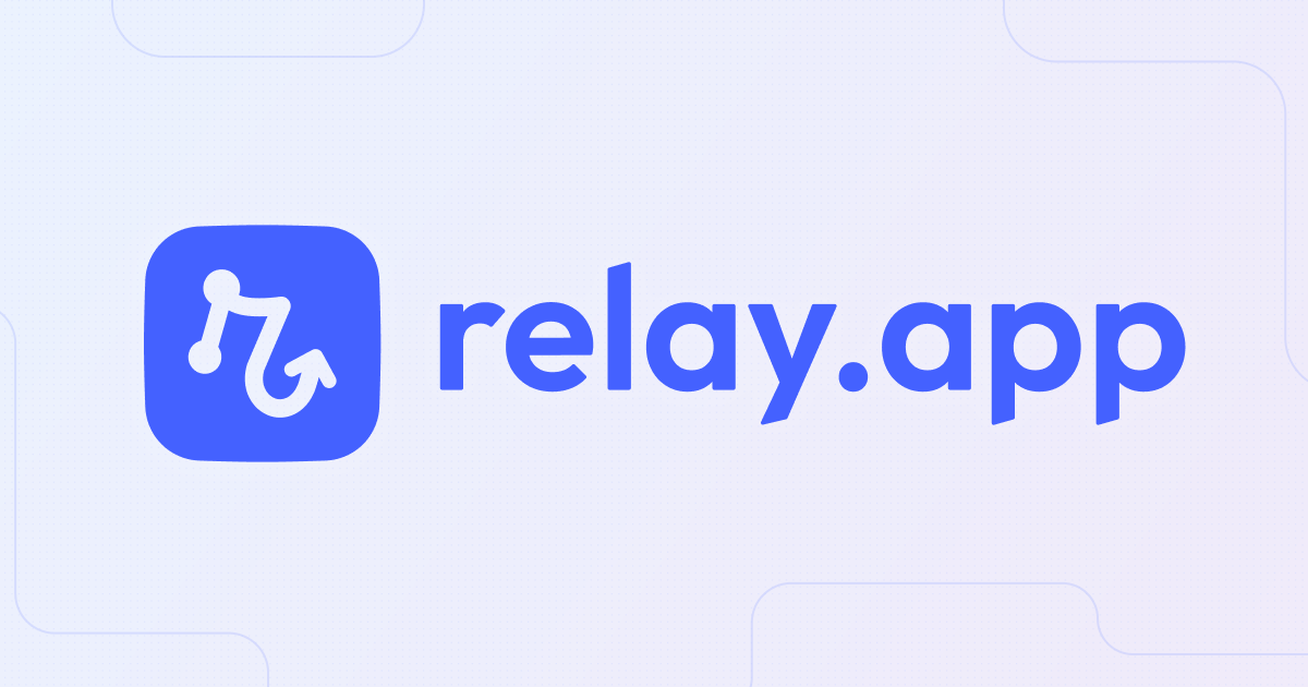 Relay.app 界面截图