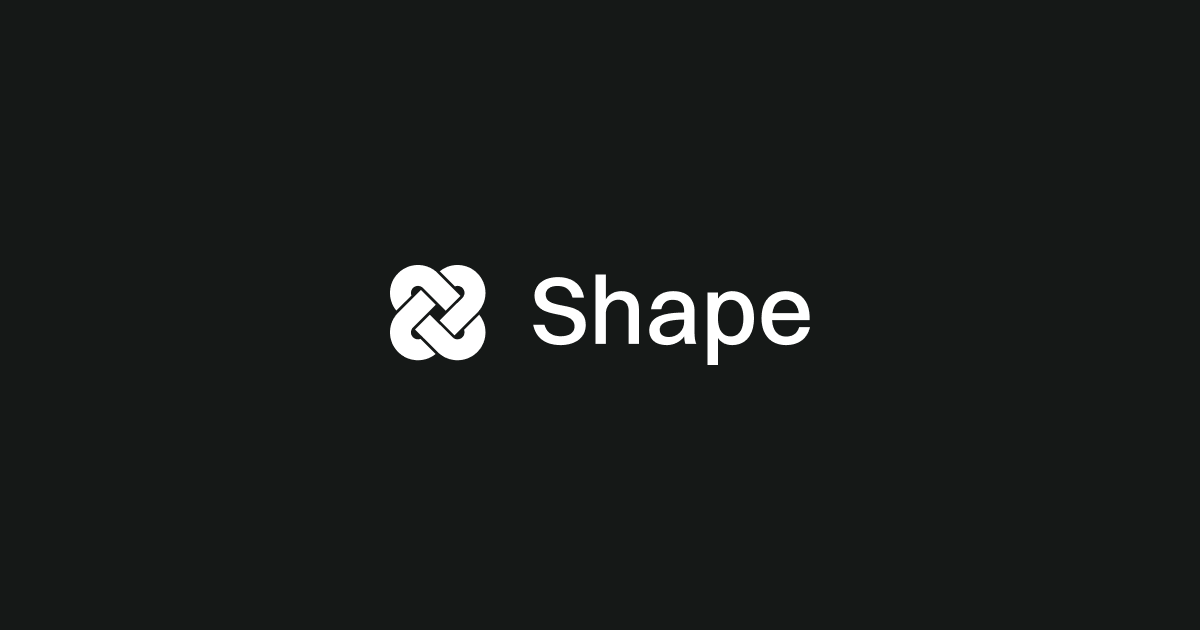 Shape 界面截图