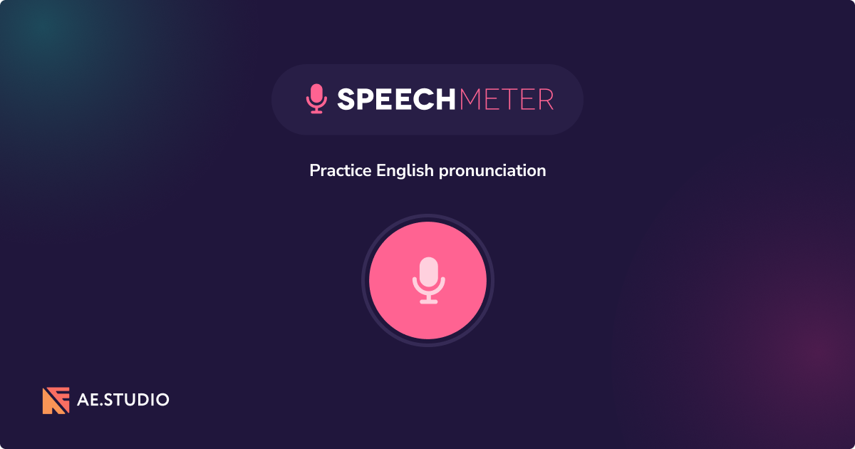 Speech Meter 界面截图