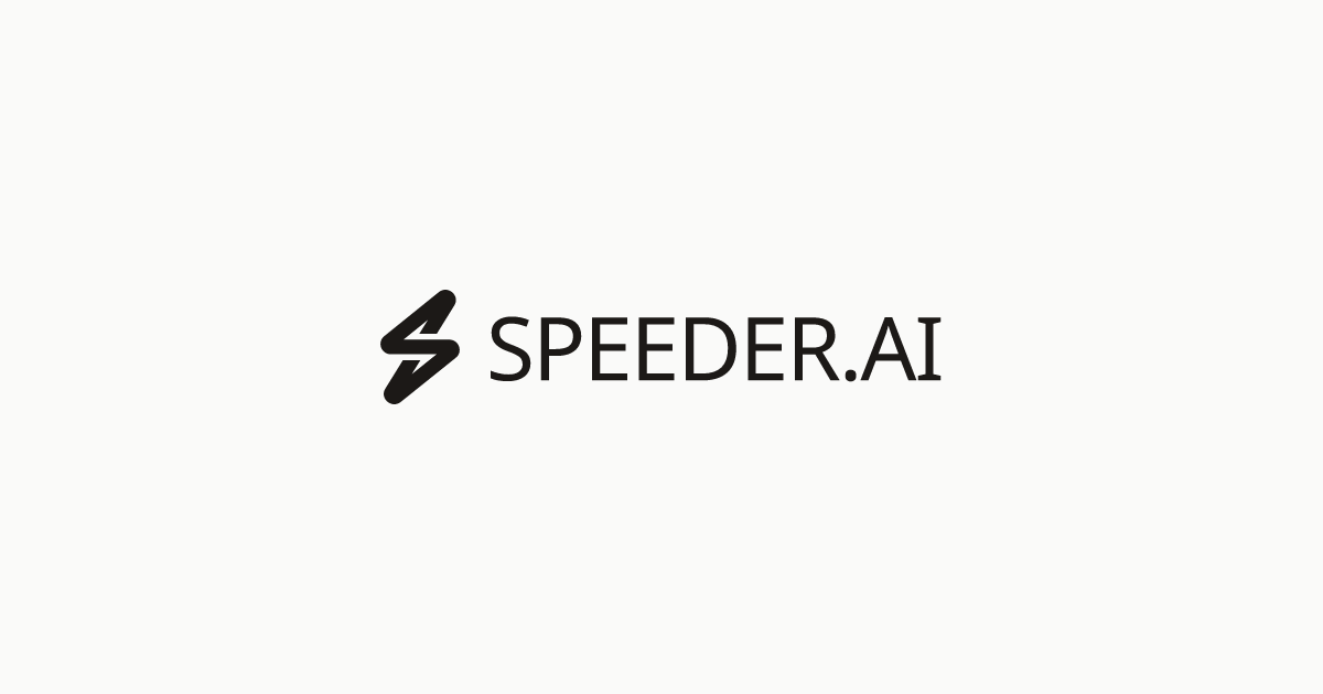 Speeder.ai 界面截图