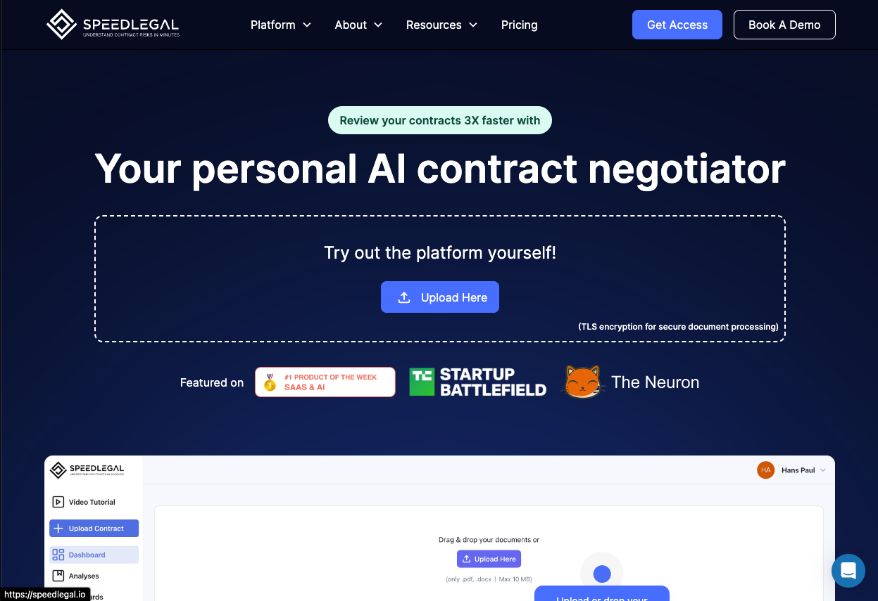 SpeedLegal 界面截图