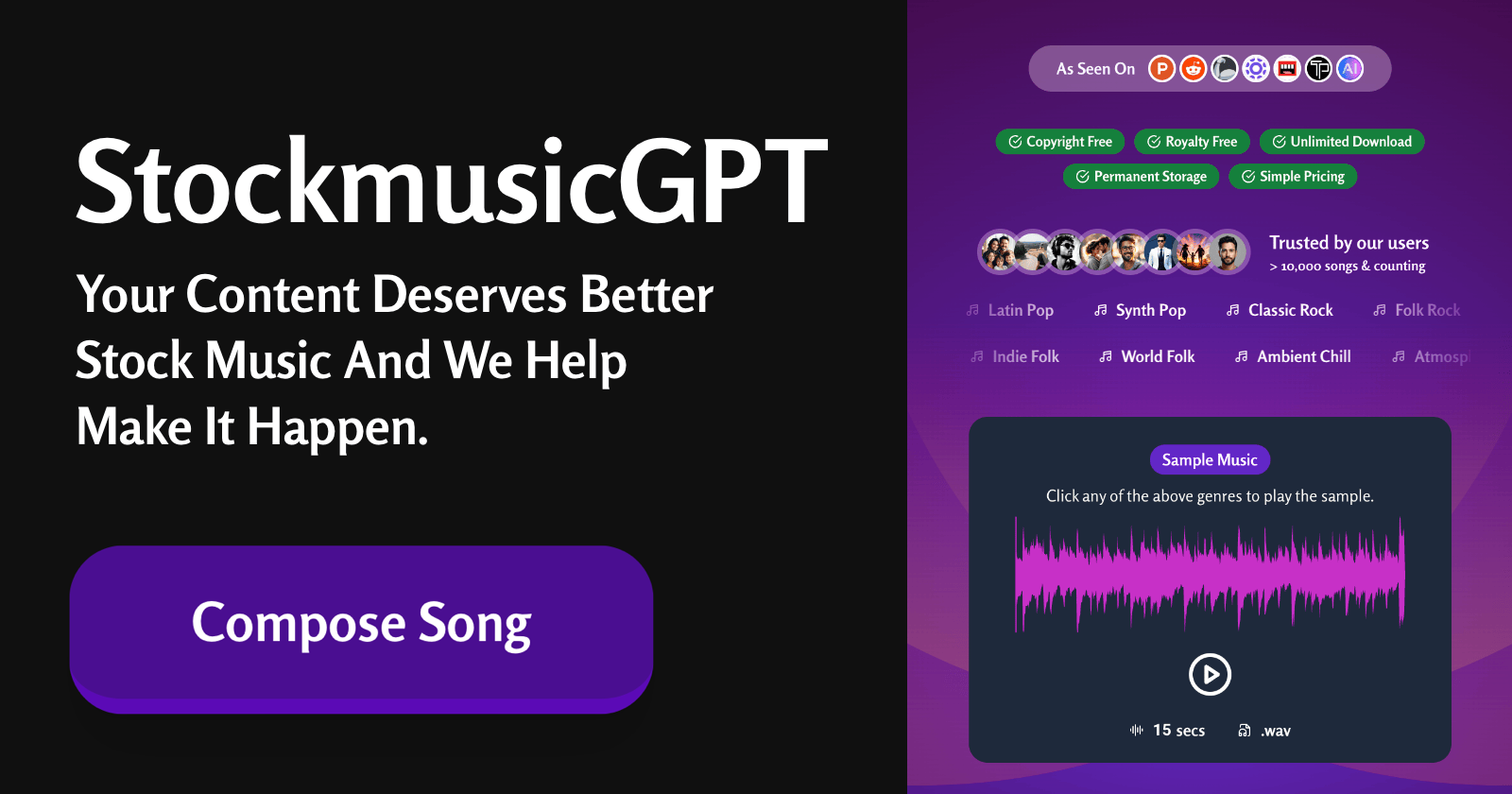 StockmusicGPT 界面截图