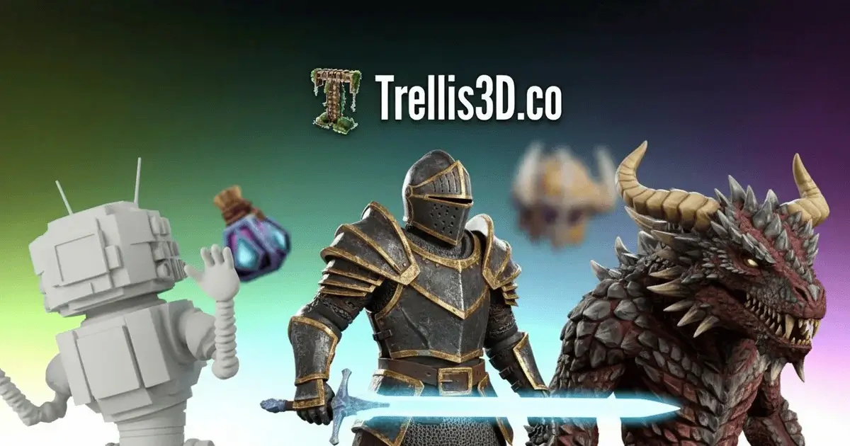 TRELLIS 3D 界面截图