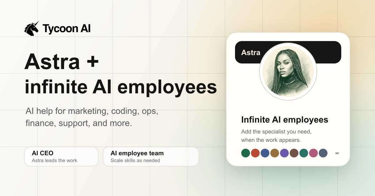 Tycoon AI 界面截图