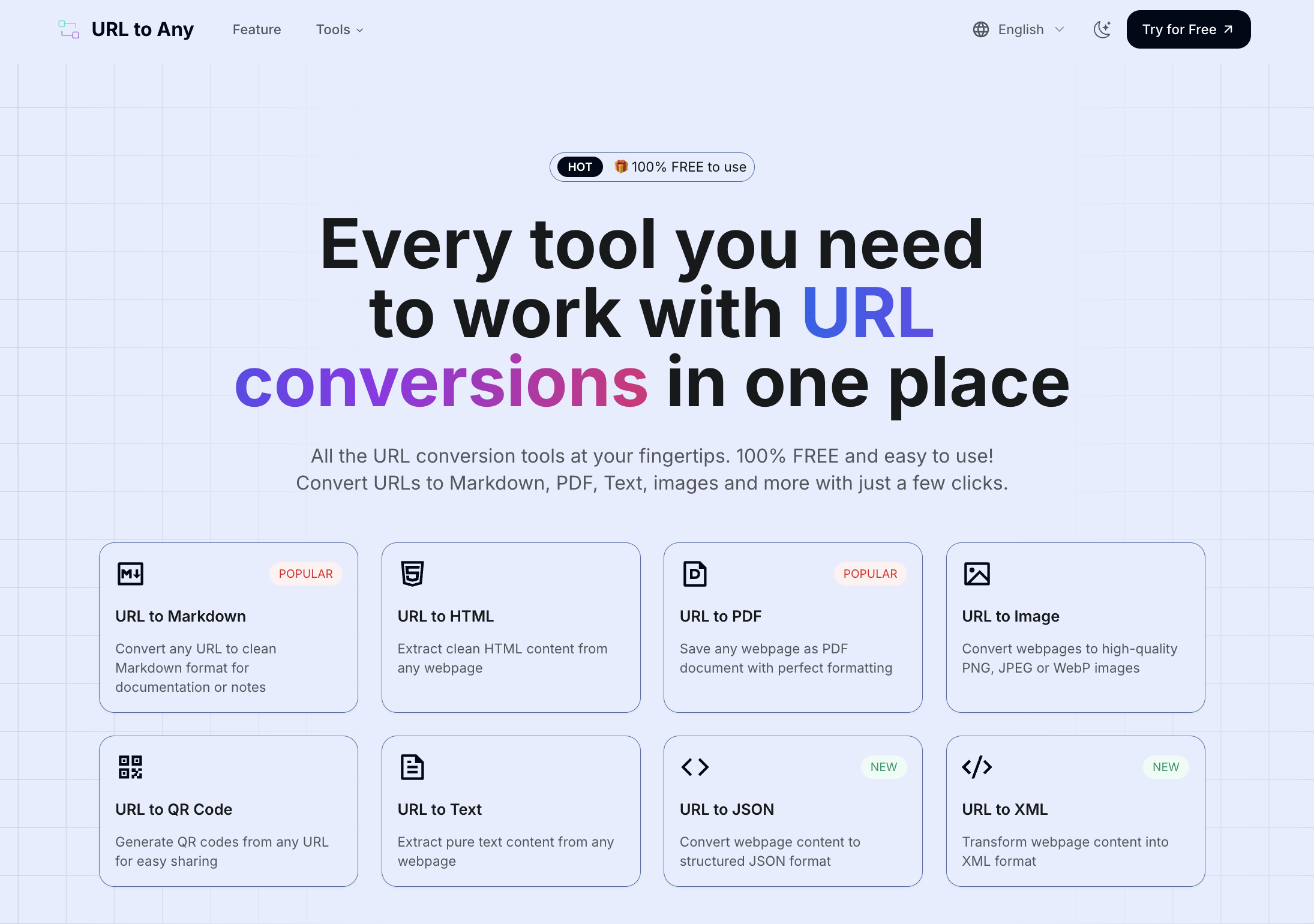 URL to Any 界面截图