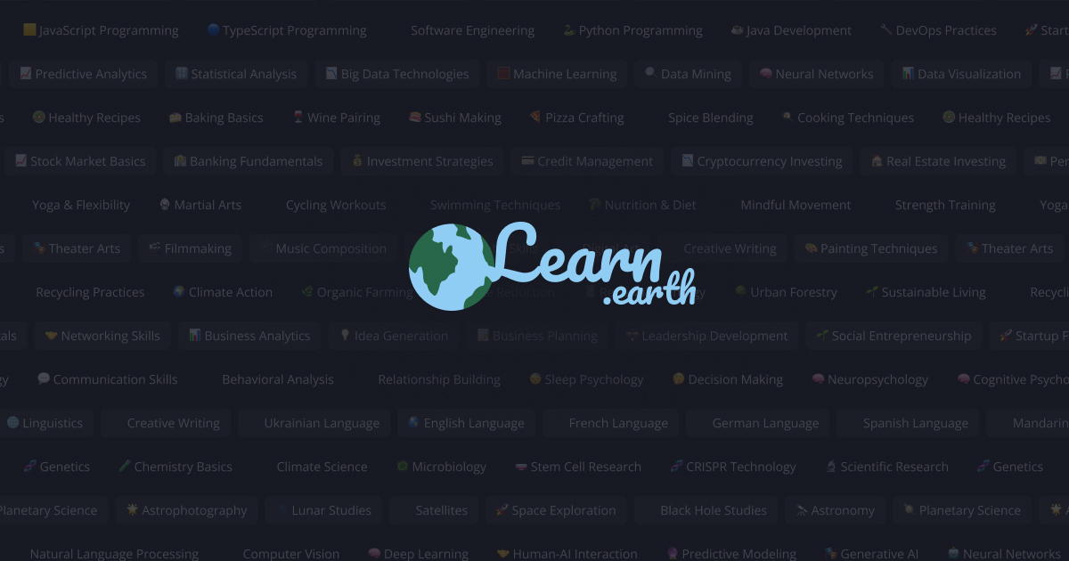 Learn Earth 界面截图
